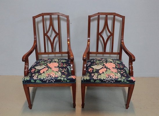 20th Century Dining Chairs in Mahogany, Set of 4-RVK-1318490