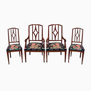 20th Century Dining Chairs in Mahogany, Set of 4-RVK-1318490