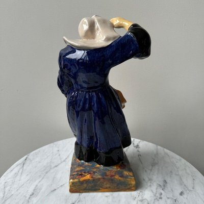 20th Century Earthenware Subject by Yvon Roy Representing a Breton Woman-QKG-2028728