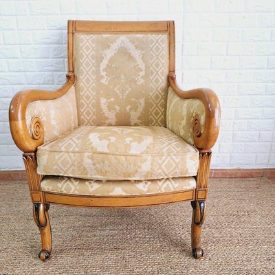 20th Century Empire French Bergere Armchair-FRB-1739682