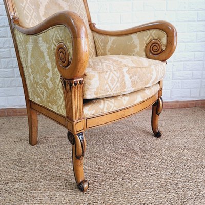 20th Century Empire French Bergere Armchair-FRB-1739682