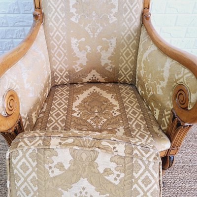 20th Century Empire French Bergere Armchair-FRB-1739682