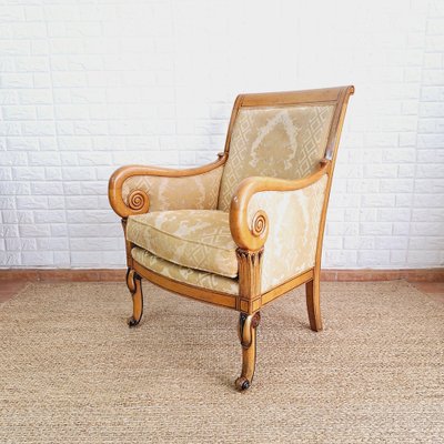 20th Century Empire French Bergere Armchair-FRB-1739682