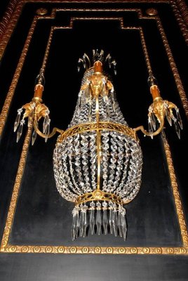 20th Century Empire Style Basket Chandelier-FLW-1401810