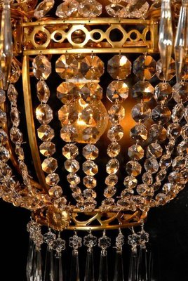 20th Century Empire Style Basket Chandelier-FLW-1401810