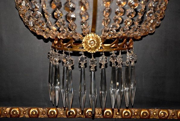 20th Century Empire Style Basket Chandelier-FLW-1401810