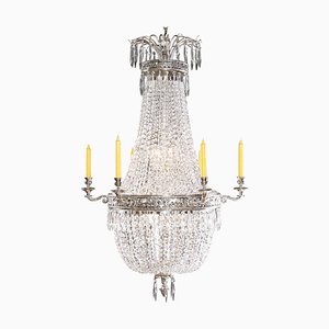 20th Century Empire Style Basket Chandelier-FLW-1401840