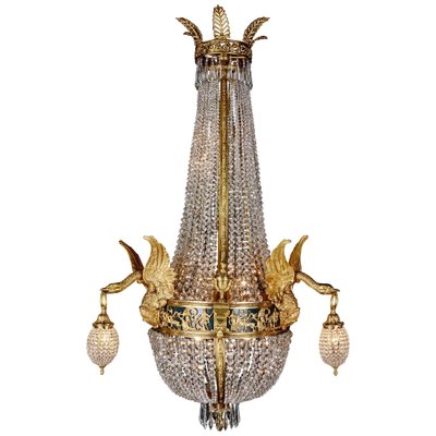 20th Century Empire Style Chandelier-FLW-1401888