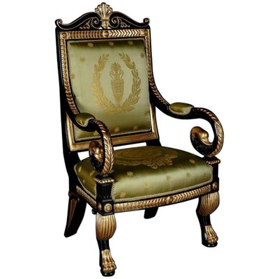 20th Century Empire Style Napoleonic Swan Armchair-FLW-1401821