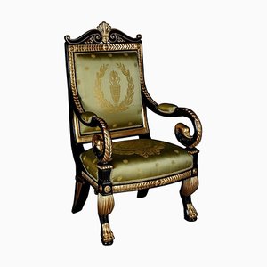 20th Century Empire Style Napoleonic Swan Armchair-FLW-1401821