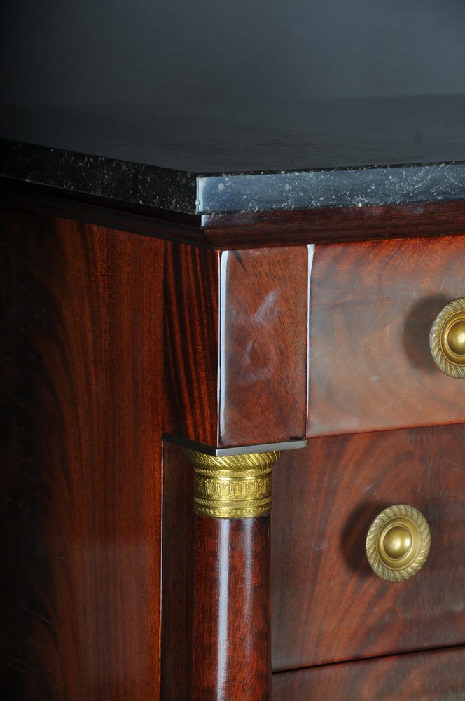 20th Century Empire Style Tall Chest of Drawers