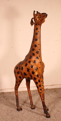 20th Century English Leather Giraffe-HPU-1088695