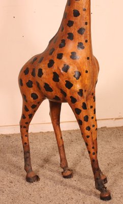 20th Century English Leather Giraffe-HPU-1088695