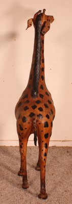 20th Century English Leather Giraffe-HPU-1088695