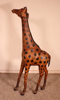 20th Century English Leather Giraffe-HPU-1088695