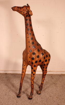 20th Century English Leather Giraffe-HPU-1088695