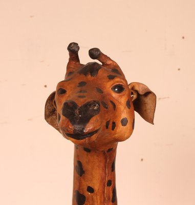 20th Century English Leather Giraffe-HPU-1088695