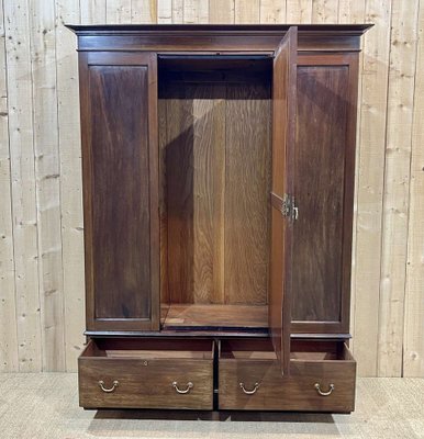 20th Century English Wardrobe in Mahogany-QYF-1816632