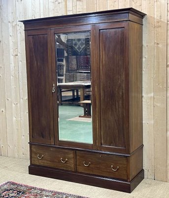 20th Century English Wardrobe in Mahogany-QYF-1816632