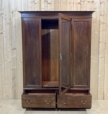 20th Century English Wardrobe in Mahogany-QYF-1816632