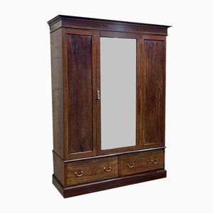 20th Century English Wardrobe in Mahogany-QYF-1816632