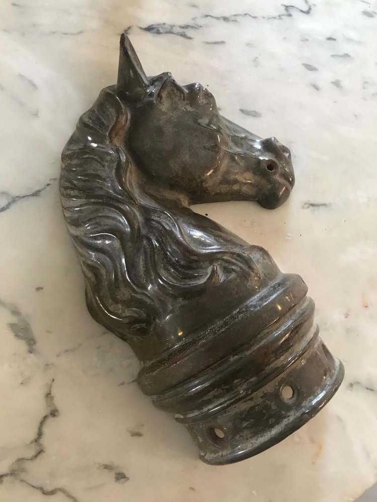 20th Century French Horse Head Figurine, 1930s