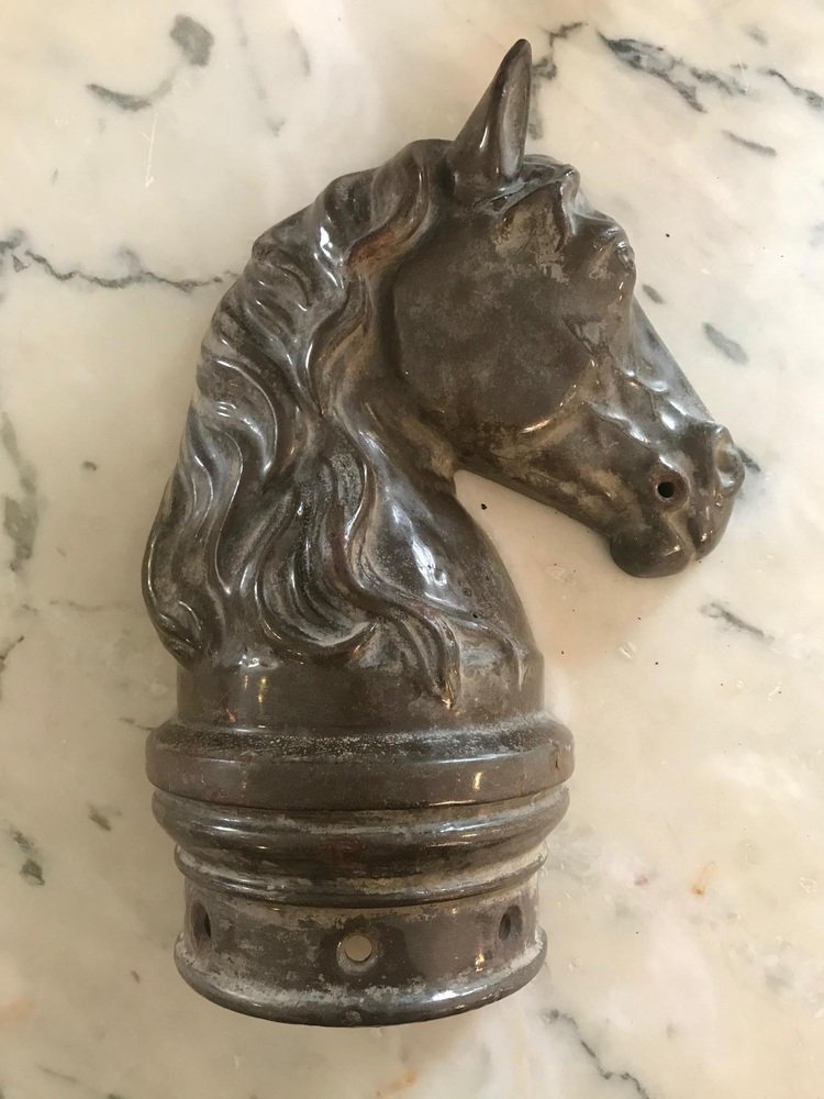 20th Century French Horse Head Figurine, 1930s