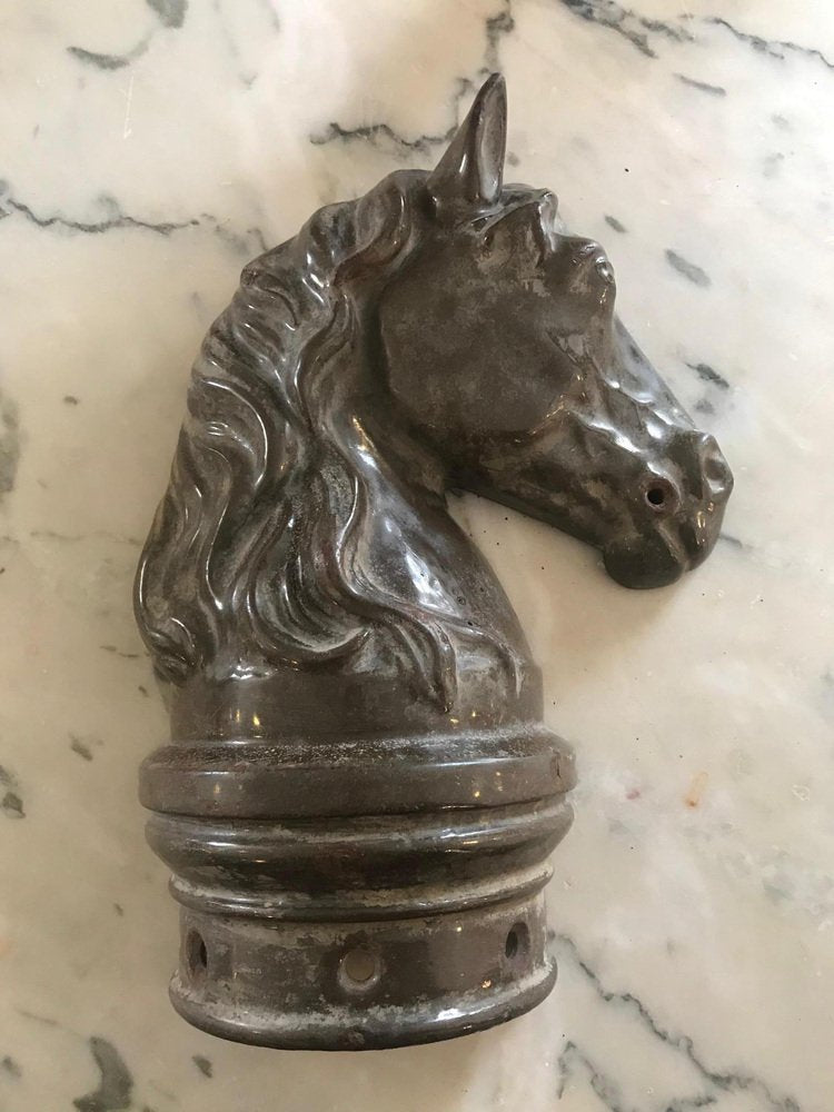 20th Century French Horse Head Figurine, 1930s