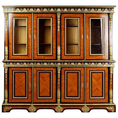 20th Century French Louis XIV Style Bookcase Cabinet-FLW-1402108