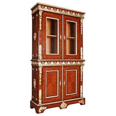 20th Century French Louis XIV Style Bookcase Cabinet-FLW-1401959