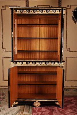 20th Century French Louis XIV Style Bookcase Cabinet-FLW-1402175