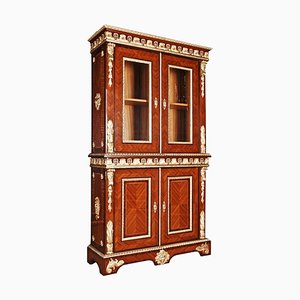 20th Century French Louis XIV Style Bookcase Cabinet-FLW-1401959