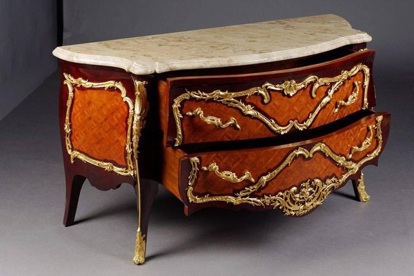 20th Century French Louis XV Style Kingwood Commode in Style of Francois Linke-FLW-1401801