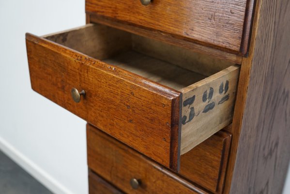 20th Century French Oak Apothecary Cabinet-XO-1287090