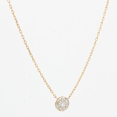 20th Century French Round Diamond Pattern 18 Karat Yellow Gold Chain-OLU-1335859