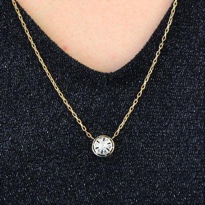 20th Century French Round Diamond Pattern 18 Karat Yellow Gold Chain-OLU-1335859