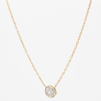 20th Century French Round Diamond Pattern 18 Karat Yellow Gold Chain-OLU-1335859