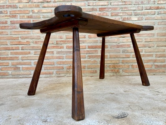 20th Century French Rustic Wooden Side Table, 1960s-NOU-1148541