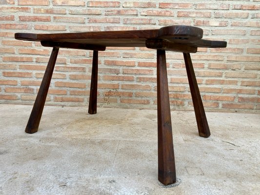 20th Century French Rustic Wooden Side Table, 1960s-NOU-1148541