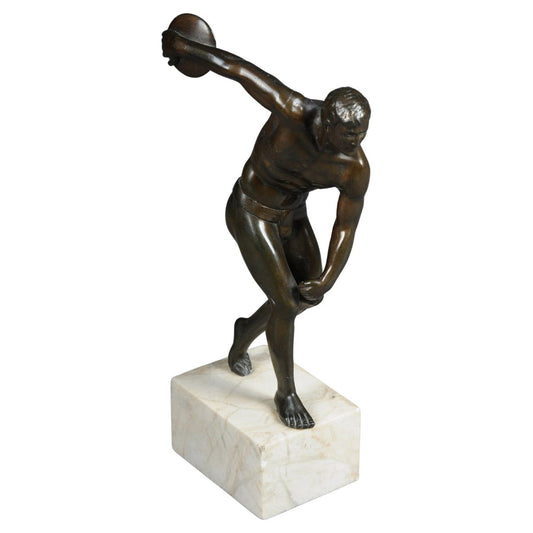 20th Century German Athletic Discus Thrower in Bronze