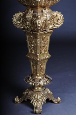 20th Century Gold Engraved Bronze Column-FLW-1402209