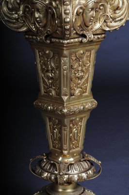 20th Century Gold Engraved Bronze Column-FLW-1402209