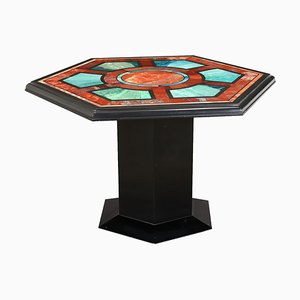 20th Century Italian Marble Coffee Table Black-VMM-1271708