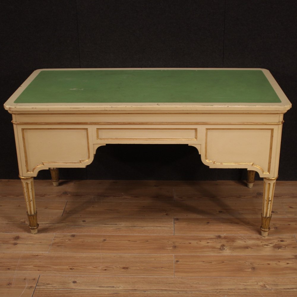 20th Century Lacquered and Painted Writing Desk, 1930s