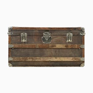 20th Century Leather and Wooden Ttrunk from T.P Ferrier-NQ-1735633