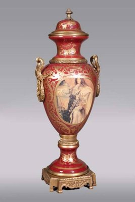 20th Century Louis XIV Sèvre Pump Lidded Vase-FLW-1401875