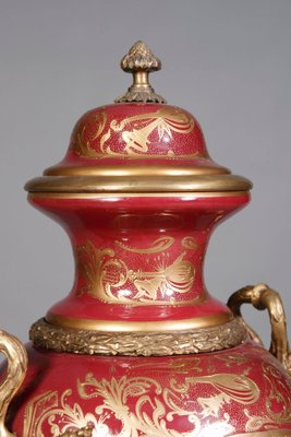 20th Century Louis XIV Sèvre Pump Lidded Vase-FLW-1401875