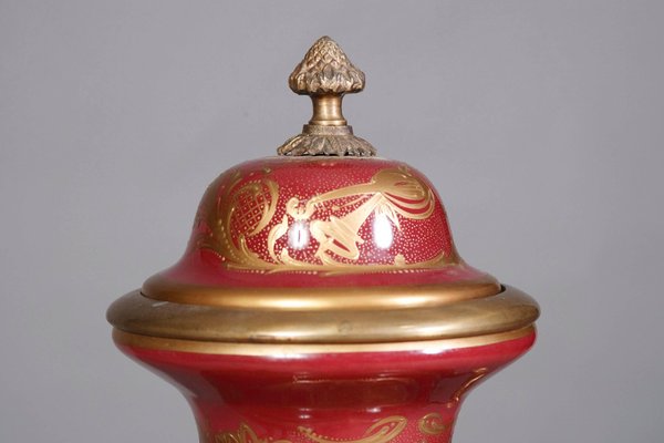 20th Century Louis XIV Sèvre Pump Lidded Vase-FLW-1401875