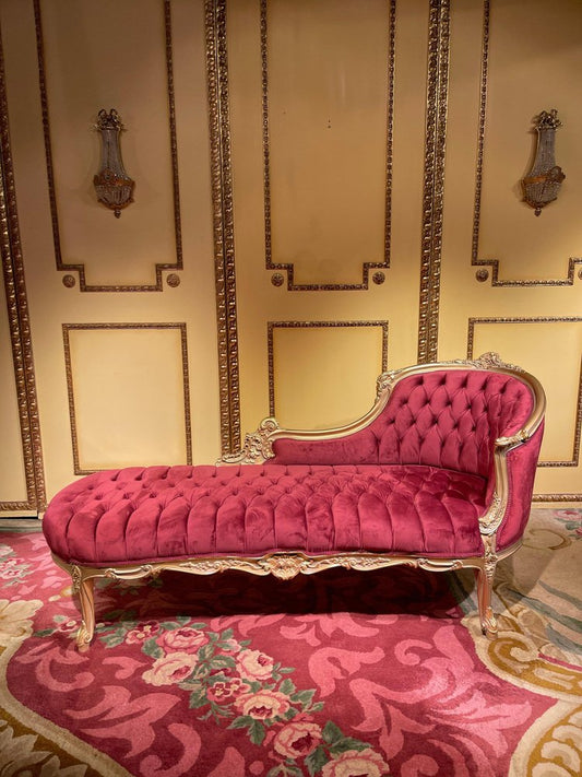 20th Century Louis XV Chaise Lounge in Beech