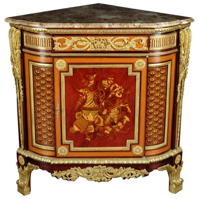 20th Century Louis XV Corner Commode attributed to Jean Henri Riesener-FLW-1402232